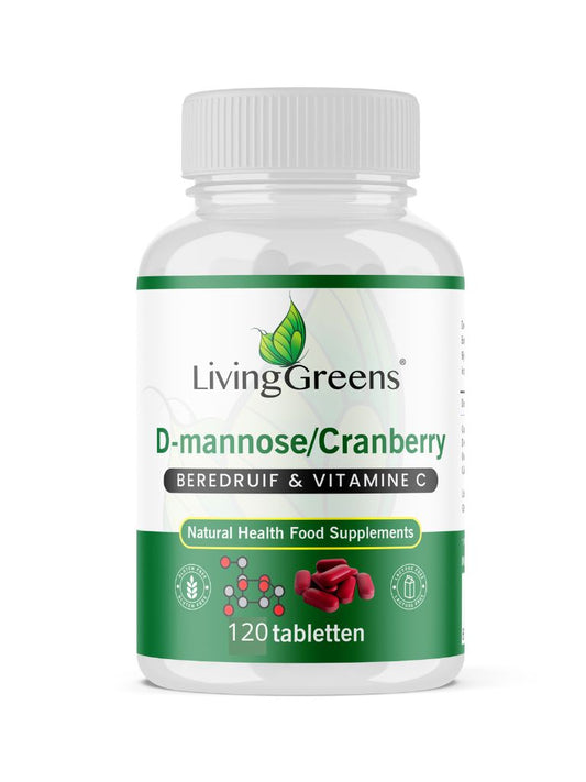 Cranberry met D-Mannose, Vitamine C en Beredruif 120 tabletten