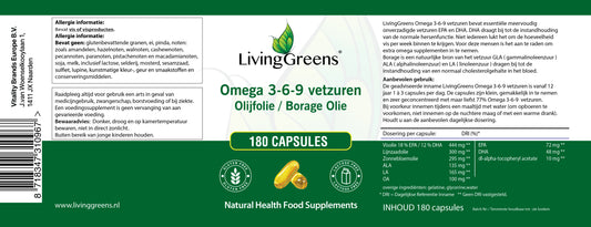 Omega 3-6-9 vetzuren 180 capsules