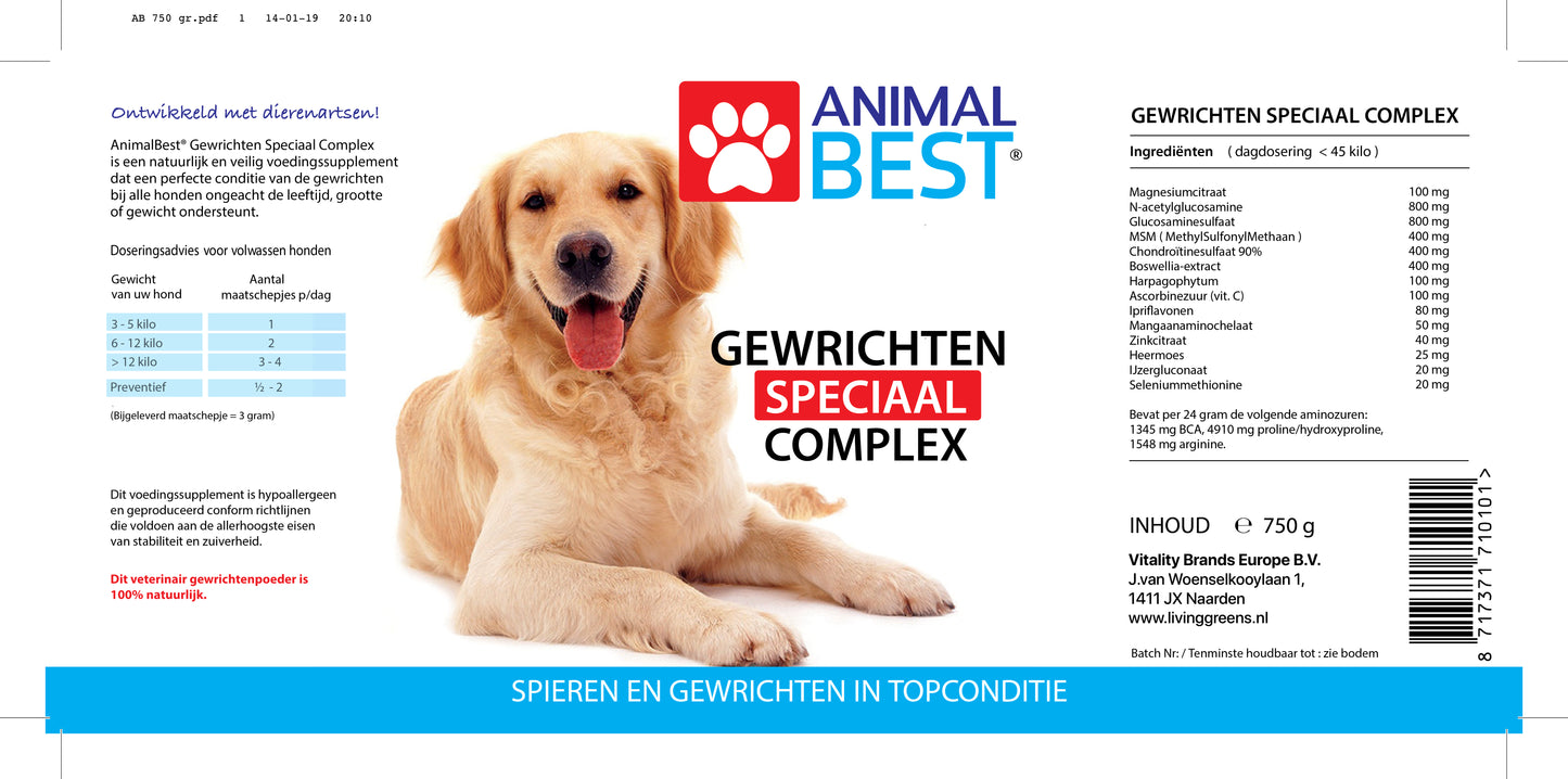 AnimalBest 750 gram Glucosamine complex poeder