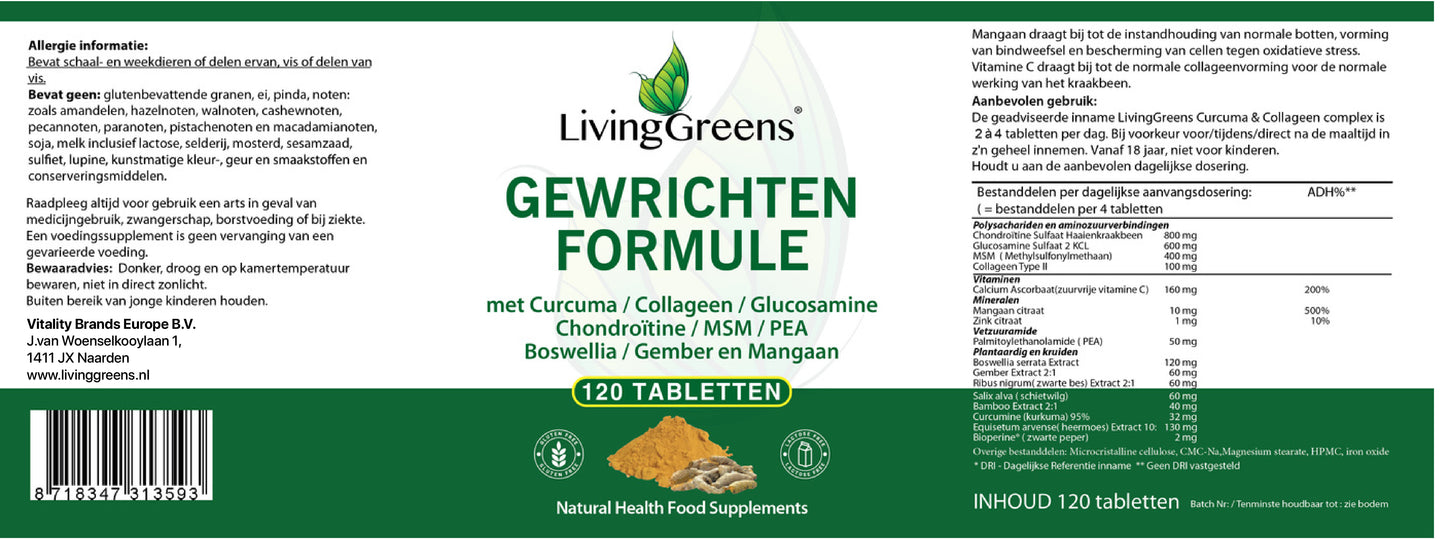 Gewrichten formule 120 tabletten