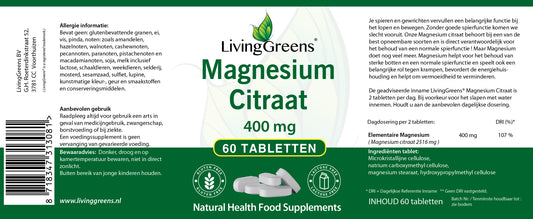 Magnesium Citraat 60 tabletten