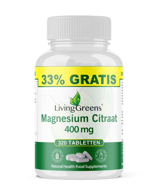Magnesium Citraat 240+80 tabletten Gratis