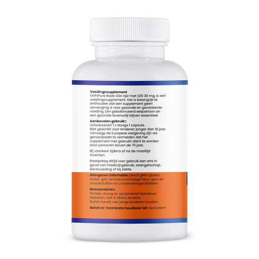 OrthiPure Rode Gistrijst en Q10 30 capsules
