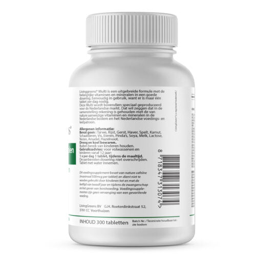 Multivitaminen, Mineralen en Antioxidanten 240+60 tabletten Gratis