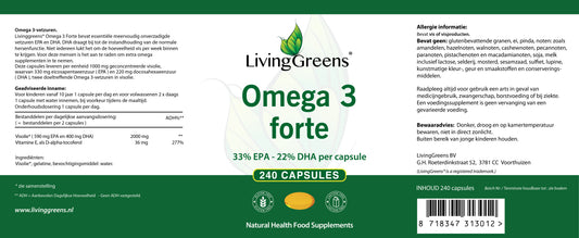Omega 3 Forte Visolie capsules 96 stuks