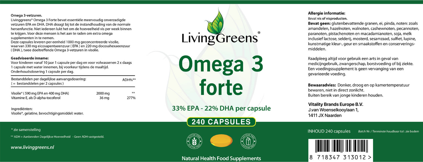 Omega 3 Forte 240 capsules