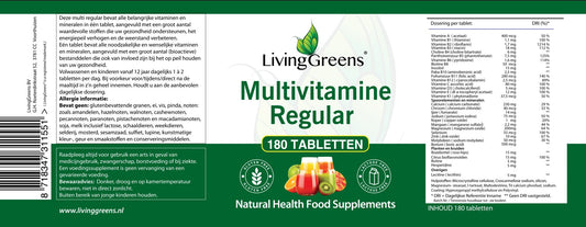 Multivitamine regular 180 tabletten