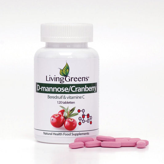 Cranberry met D-Mannose, Vitamine C en Beredruif 120 tabletten