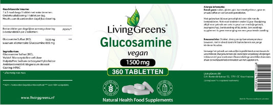 Glucosamine 1500 Vegan 360 tabletten