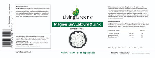 Magnesium-Calcium & Zink 180 tabletten