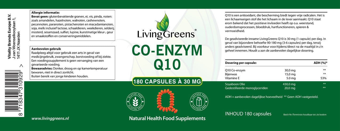 Co-enzym Q10 180 capsules