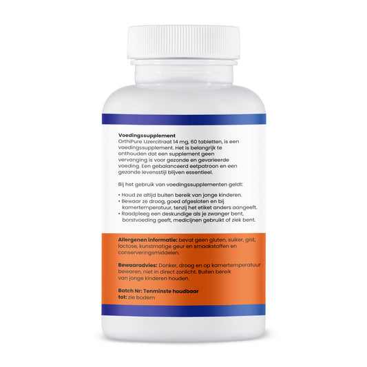 Ijzer citraat 60 tabletten
