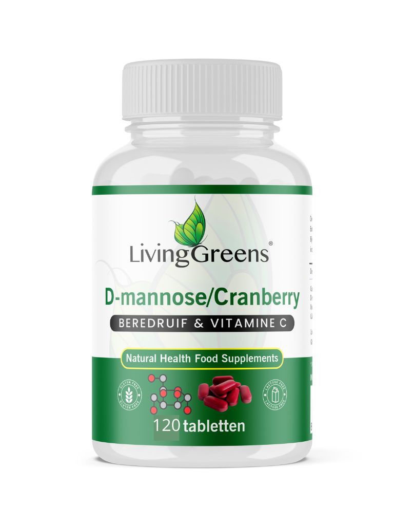 Cranberry met D-Mannose, Vitamine C en Beredruif 120 tabletten