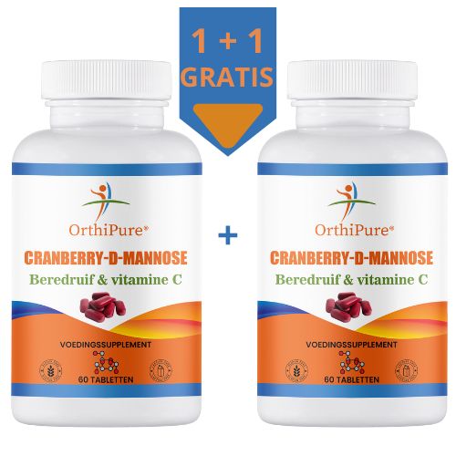 Cranberry - D-Mannose en Beredruif 1+1 Gratis