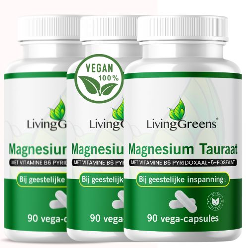 Magnesium Tauraat 3 x 90 Vegetarische capsules