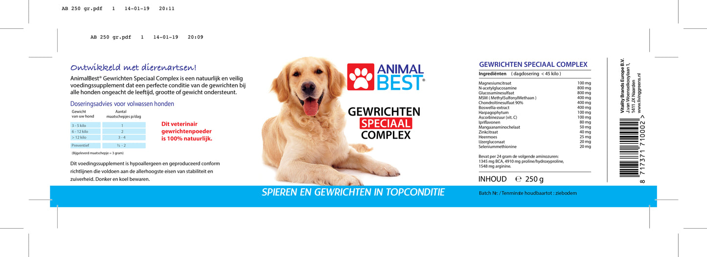 AnimalBest 250 gram Glucosamine complex poeder