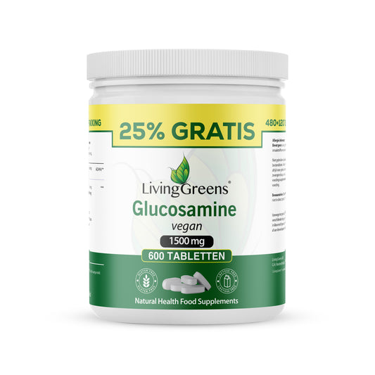 Glucosamine 1500mg -480+120 tabletten gratis- vegan