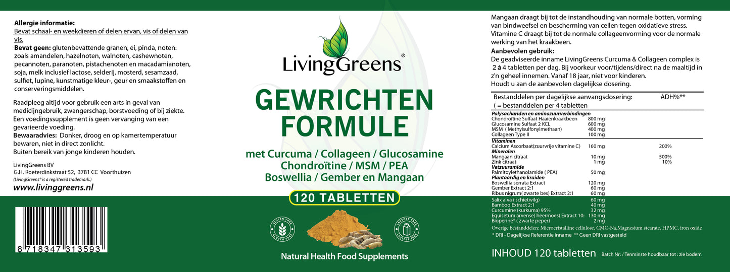 Gewrichten formule 120 tabletten