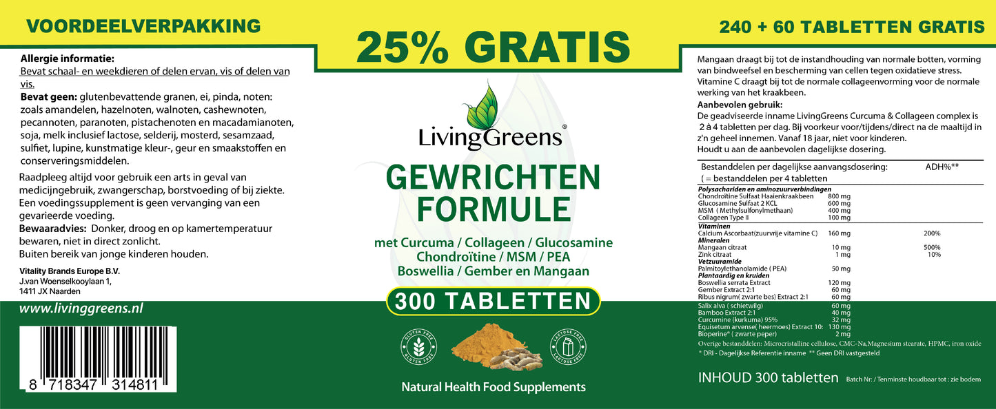 Gewrichten formule 300 tabletten