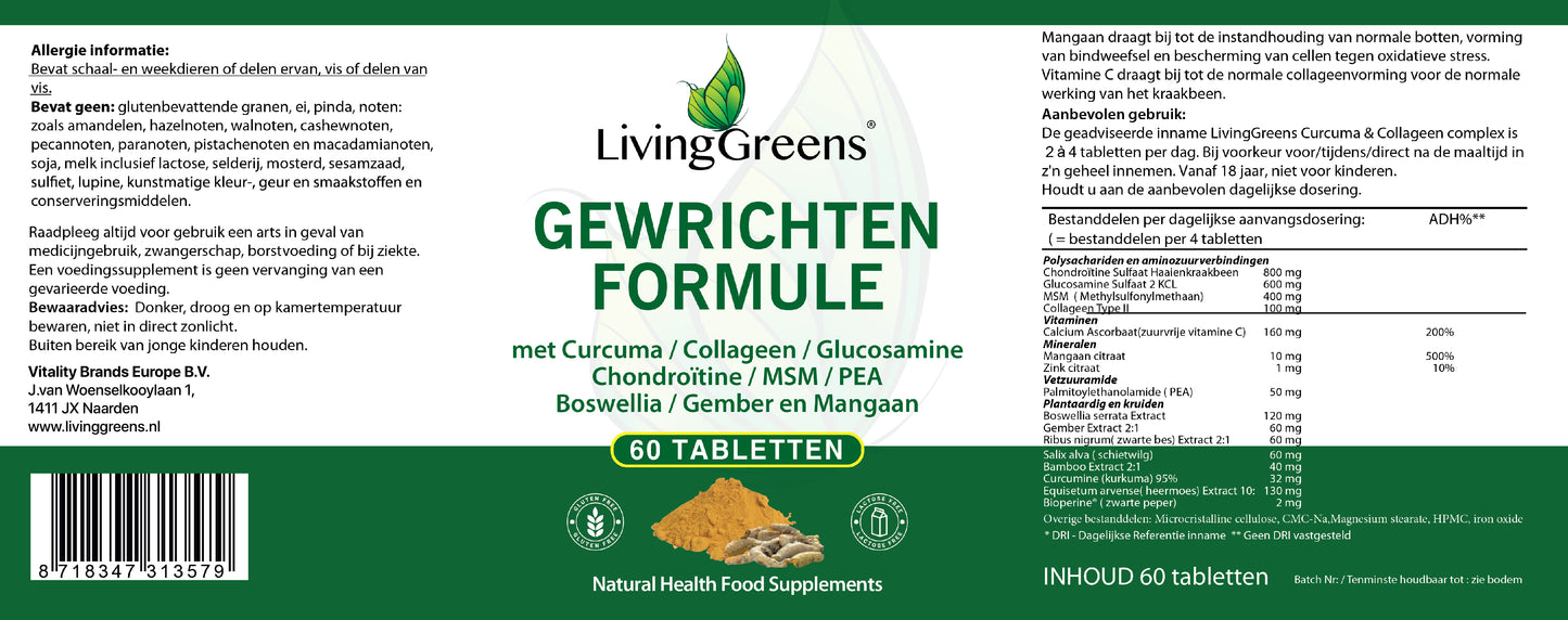 Gewrichten formule 60 tabletten