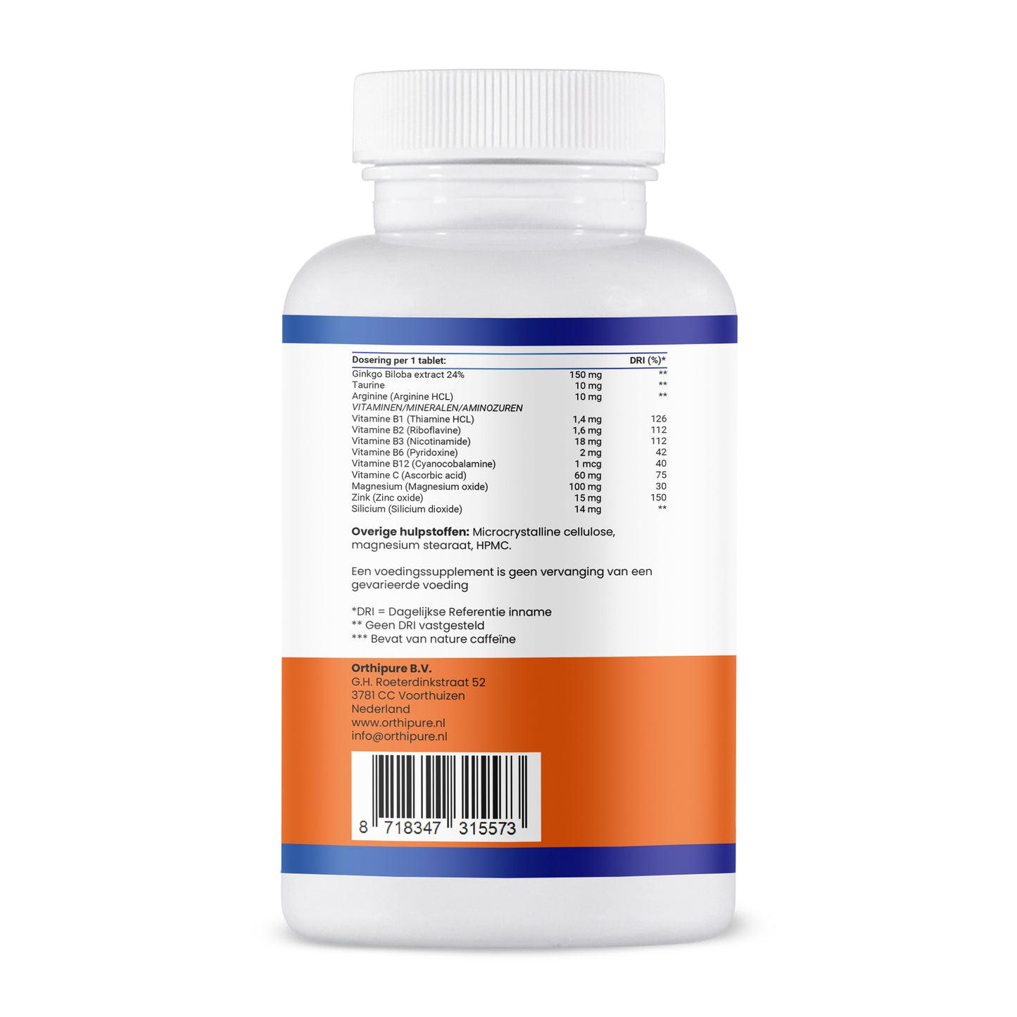 Ginkgo Biloba en Taurine 1+1 Gratis