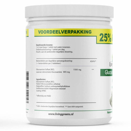 Glucosamine 1500mg -480+120 tabletten gratis- vegan