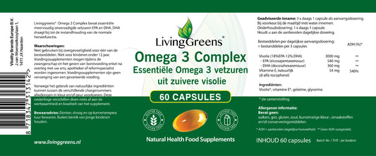 Omega 3 visolie 60 capsules