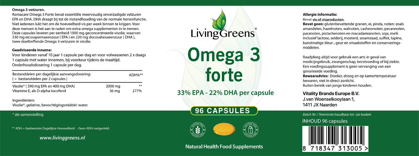 Omega 3 Forte 96 capsules