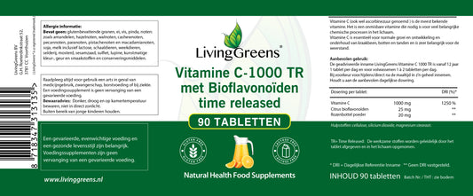 Vitamine C1000mg Time Released 90 tabletten