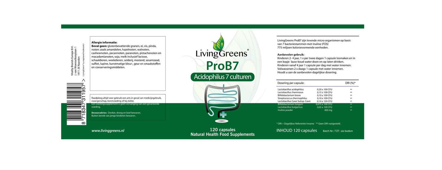 ProB7 Acidophiles culturen 120 capsules