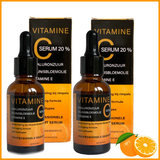 Vitamine C serum & Hyaluronzuur 30ml  2 stuks