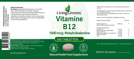 Vitamine B12 180 tabletten