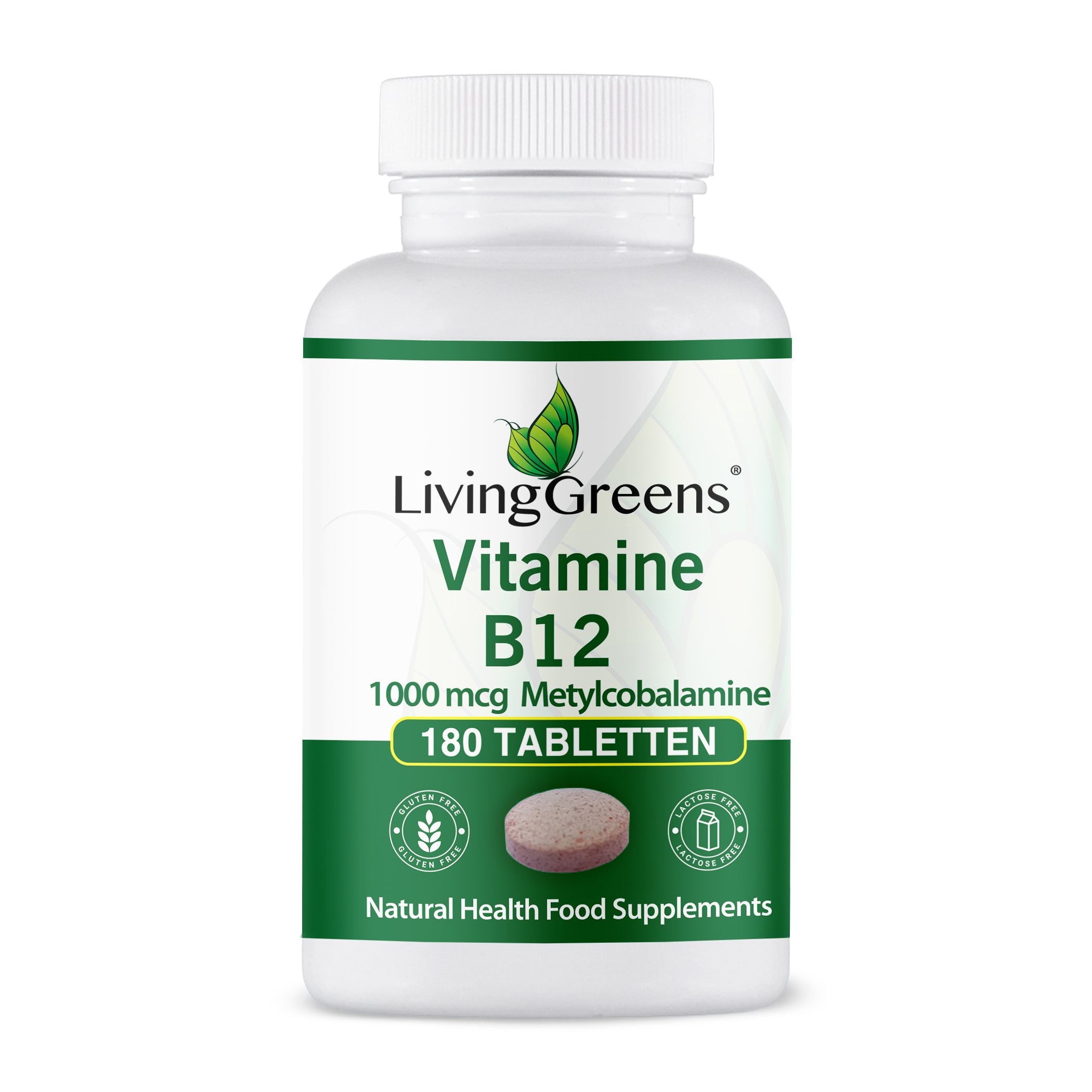 LivingGreens Vitamine B12 180 tabletten