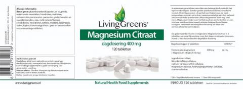 Magnesium Citraat 120 tabletten